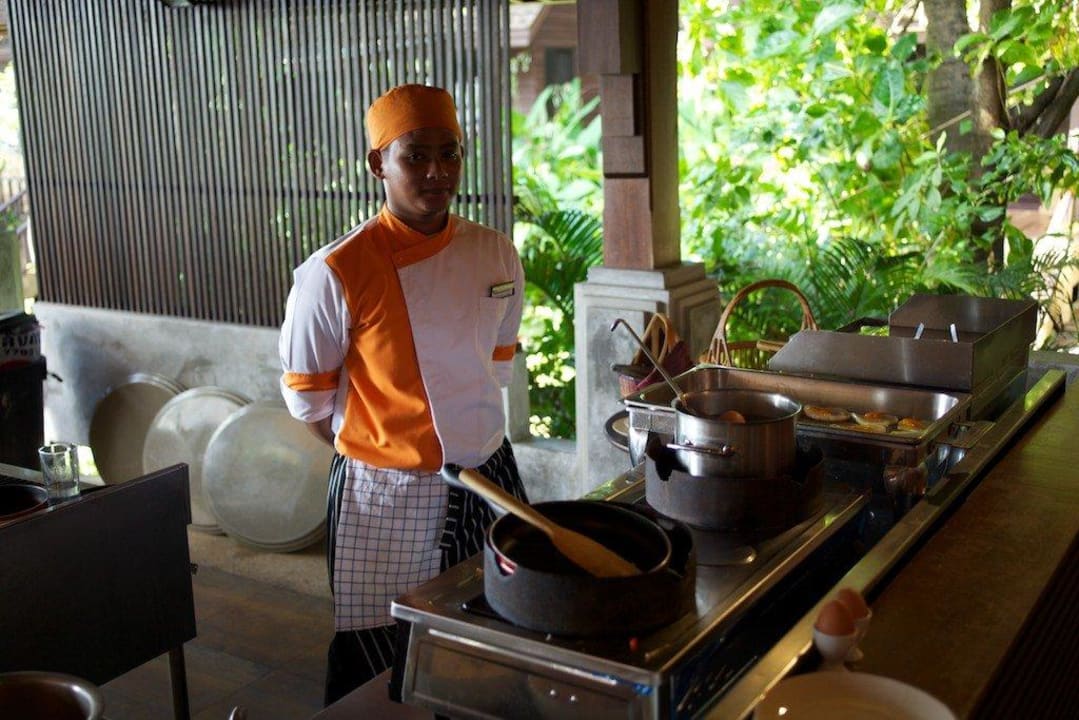 Eierstation am Frühstücksbuffet The Fair House Beach Resort