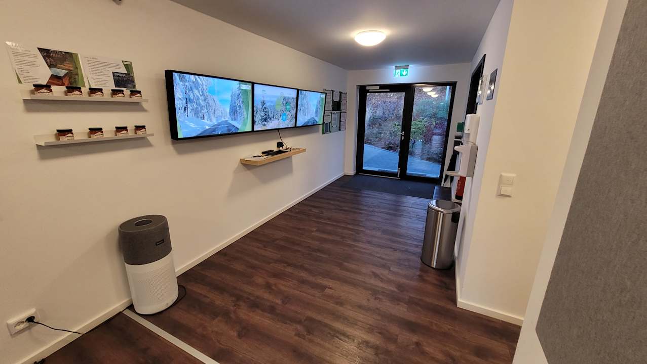 Lobby BayVista, die Bayerwald Lodge