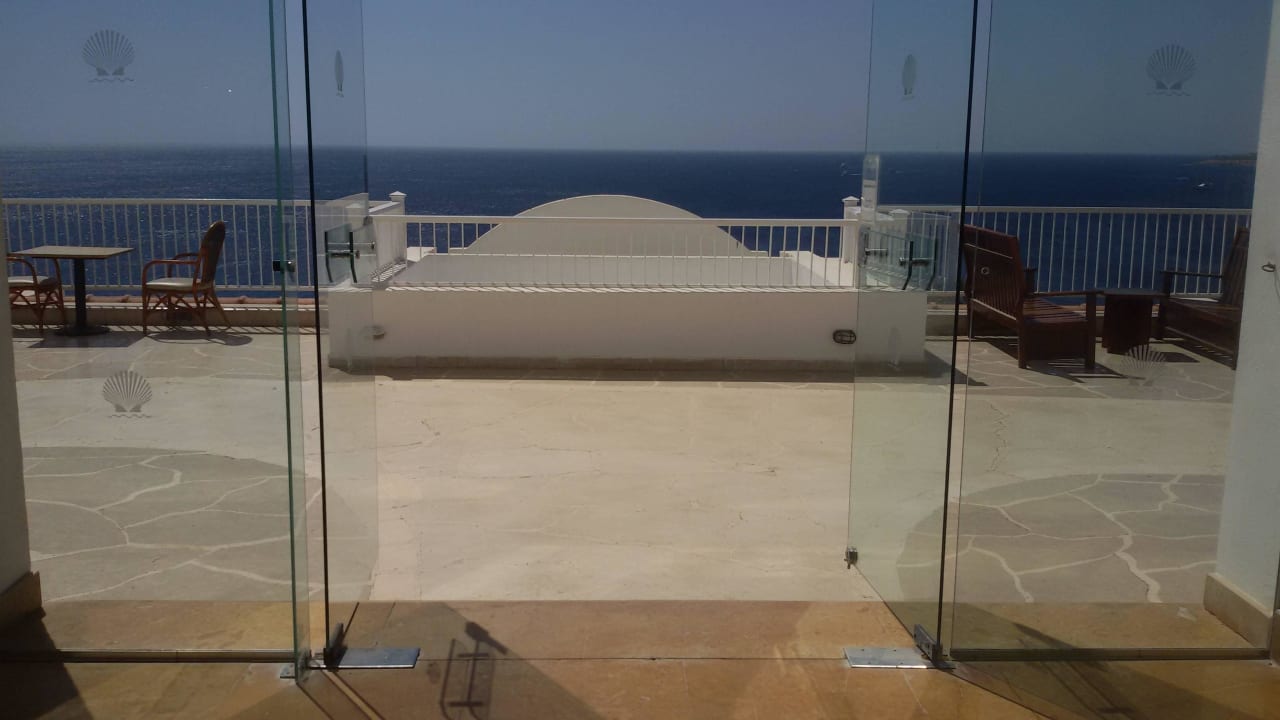 Ausblick über die Sonnenterrasse Siva Sharm