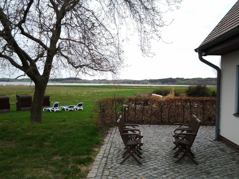 Ausblick von der Terrasse auf den Boden Hotel Fürst Jaromar
