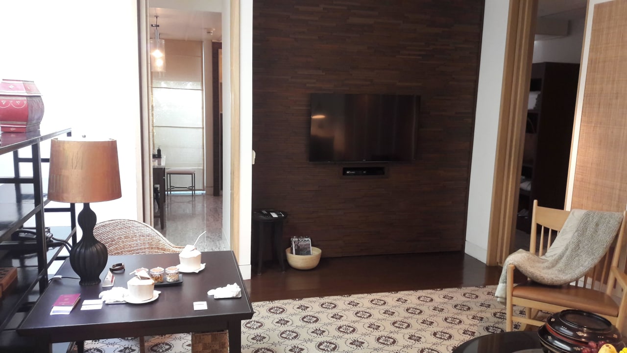 Spa Cottage: Wohnzimmer Grand Hyatt Erawan Bangkok