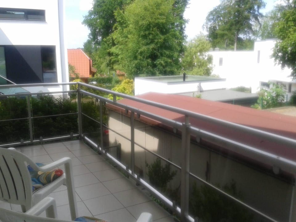 Ausblick von Schlafzimmer Strandwohnungen Haus Sellin