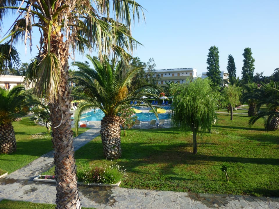 Blick vom Balkon Hotel Esperia