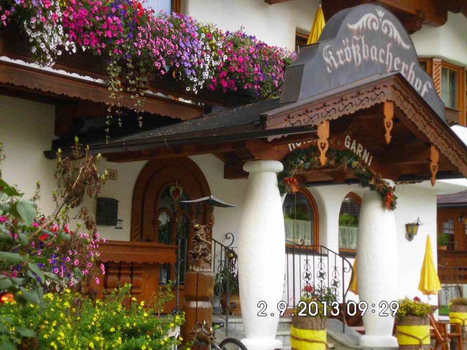 Hotel Eingang Hotel Garni Krößbacherhof