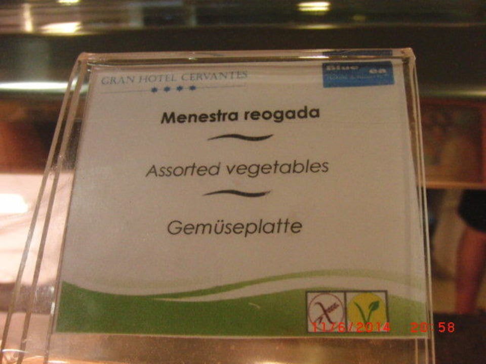 Was für eine Gemüseplatte?  BLUESEA Gran Cervantes