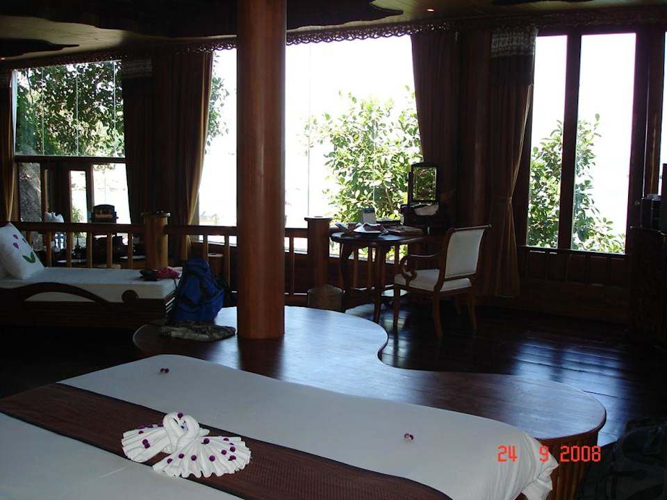 Aussicht vom Bett Panviman Resort Koh Phangan