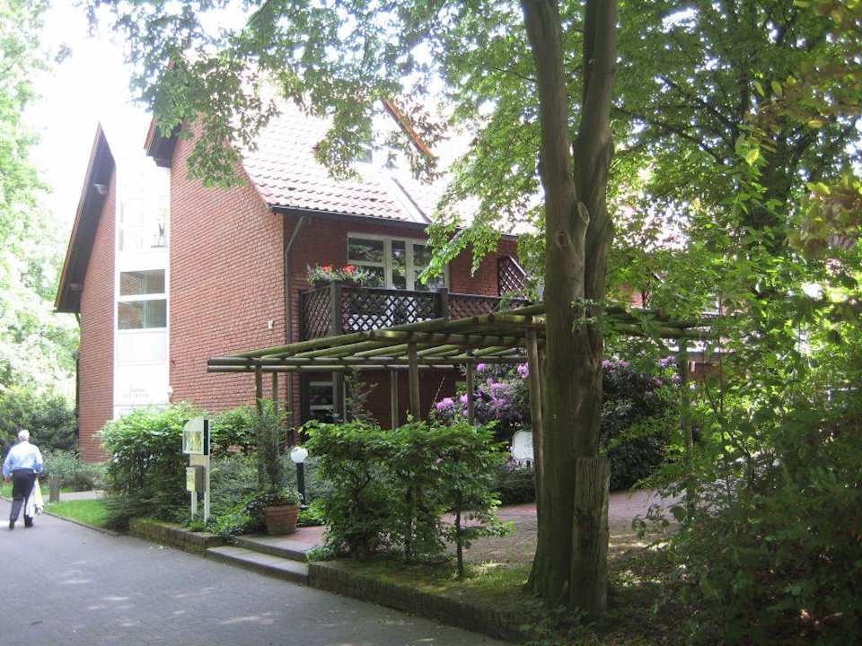 Eingang vom Kurpark aus Gästehaus Hof Hueck