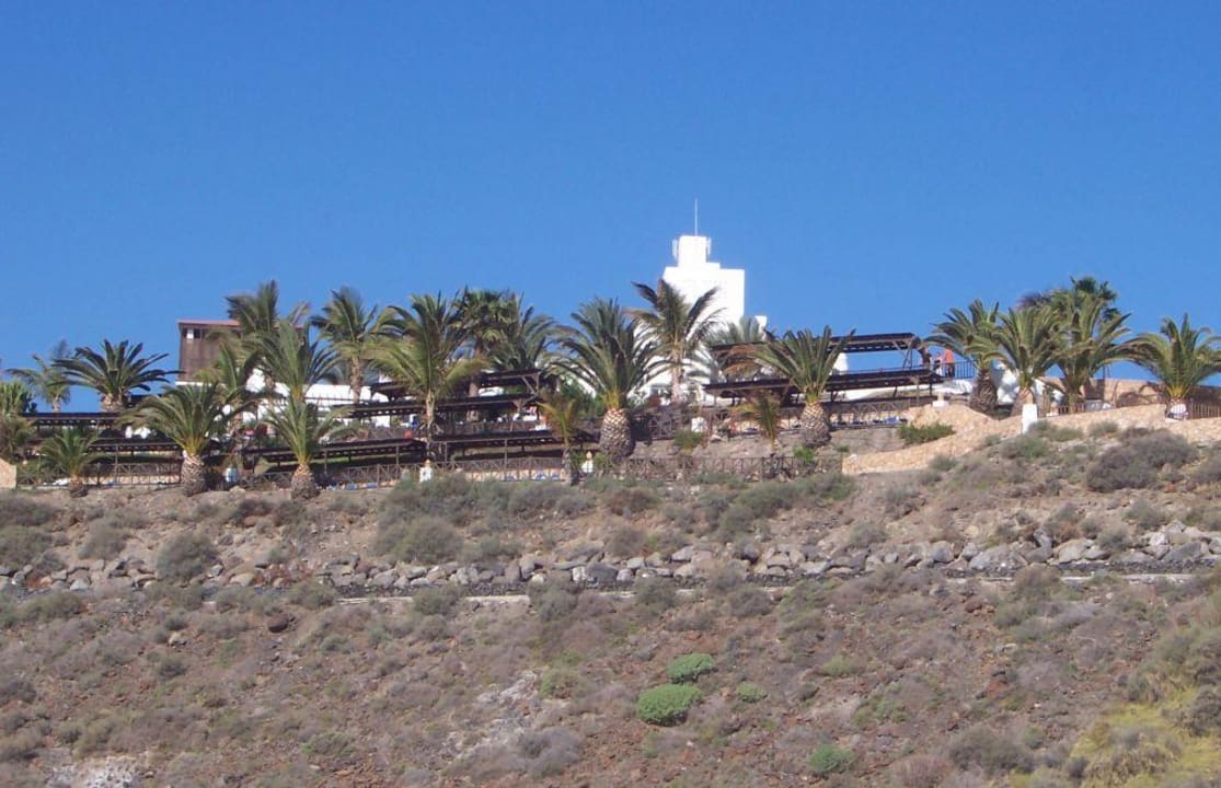 Blick vom Strand auf das Hotel Club Jandia Princess