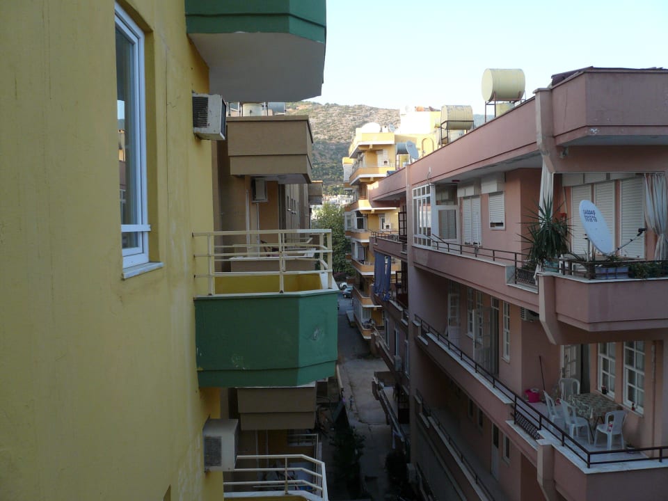 Aussicht vom Balkom Hotel Kleopatra Alis