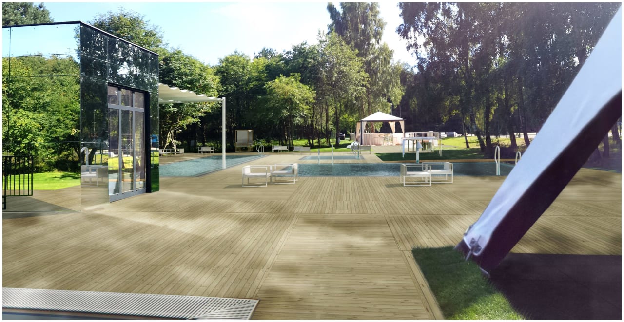 Animacja komputerowa - Kompleks Basenów Rosevia Friends & Family Resort