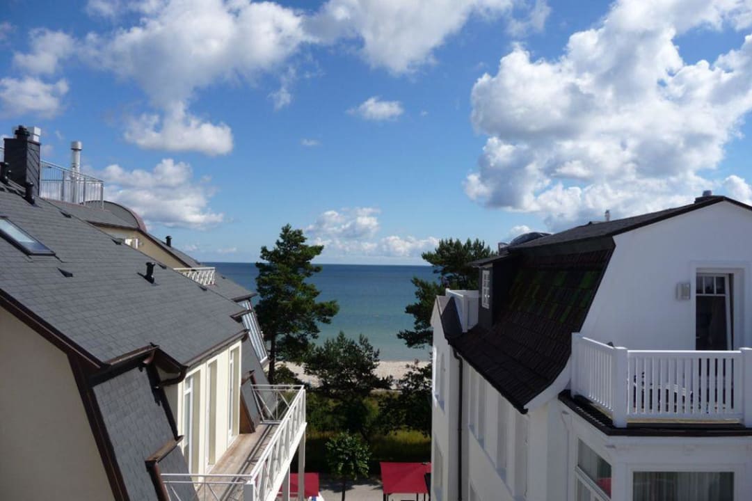 Ausblick nach Norden Nymphe Strandhotel & Apartments