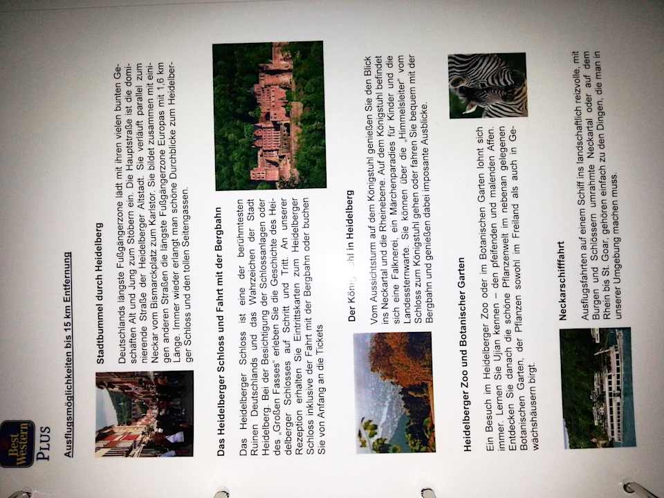 Ausflugsprogramme Best Western Plus Palatin Kongresshotel