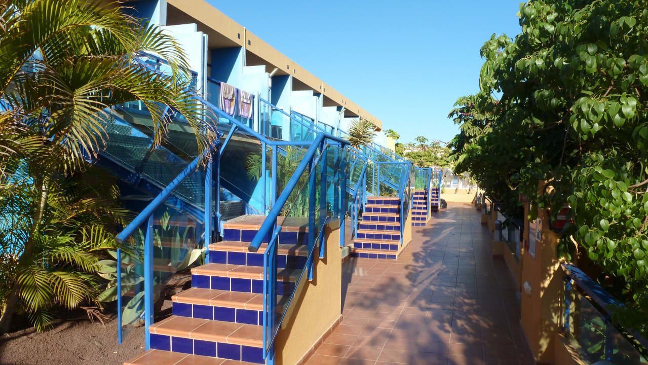 Aufgang zu den Zimmern in der ersten Etage BLUESEA Jandia Luz