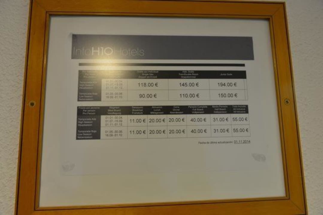 Hotelpreise H10 Tenerife Playa