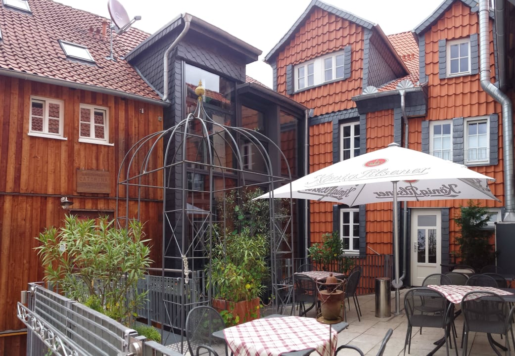 Terrasse Fachwerk-Hotel Eisenbart