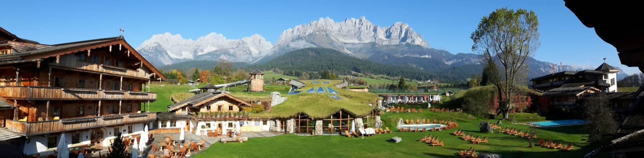 Ausblick vom Zimmer Biohotel Stanglwirt