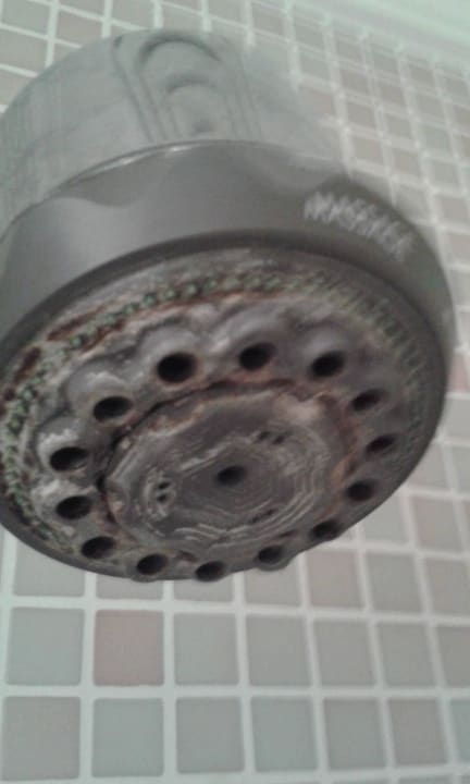 Man könnte diesen Duschkopf doch mal auswechseln! Hotel Club S'Illot