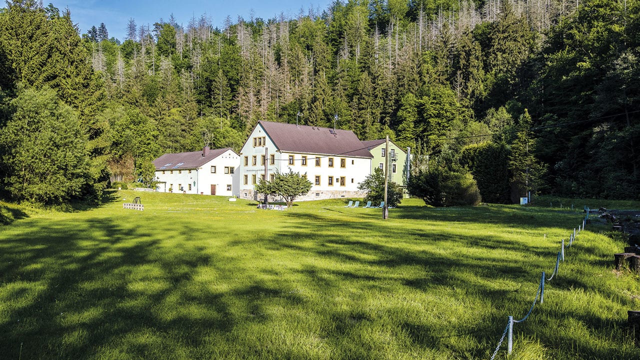 Außenansicht Pension Mittelndorfer Mühle