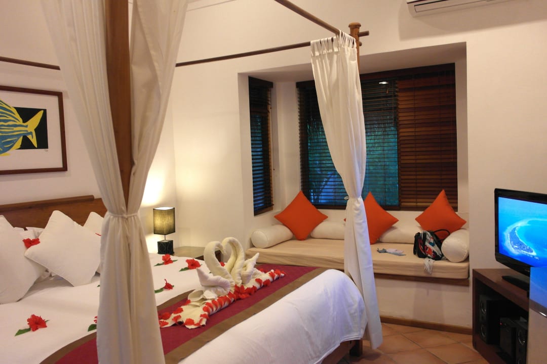 Deko bei Ankunft Kuramathi Maldives