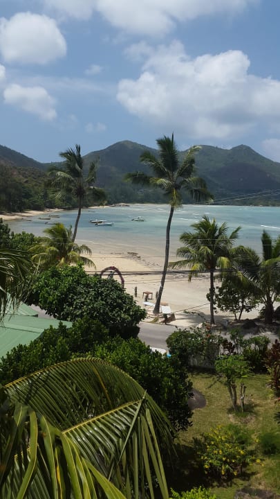 Blick von der unserer Terrasse Sea View Lodge