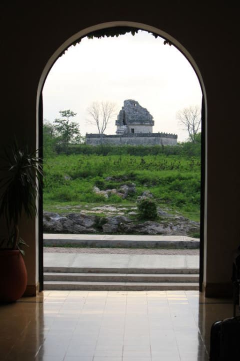 Blick aus dem Hotel The Lodge at Chichen Itza