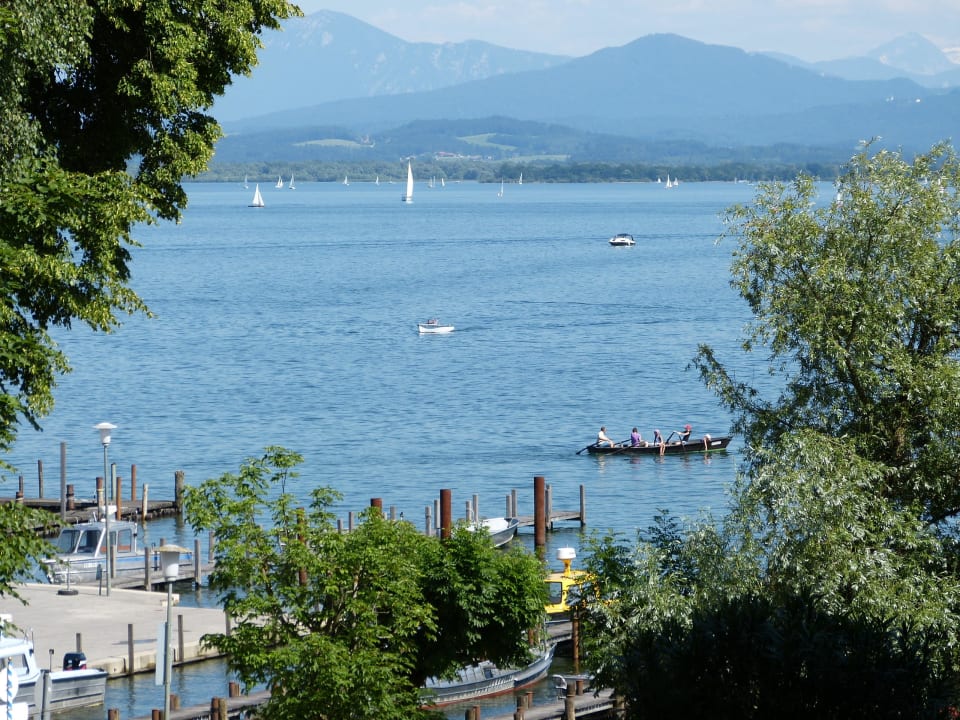 Der Blick vom Balkon Ferienresidenz Chiemseestern