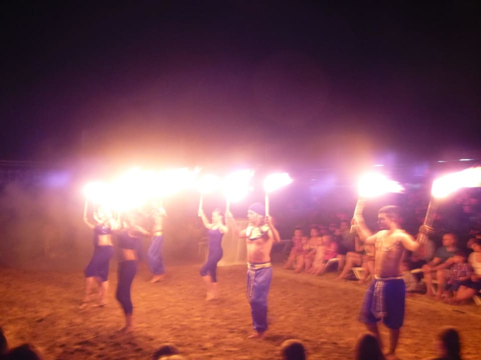 Feuershow Beachparty Aydinbey Kings Palace & Spa