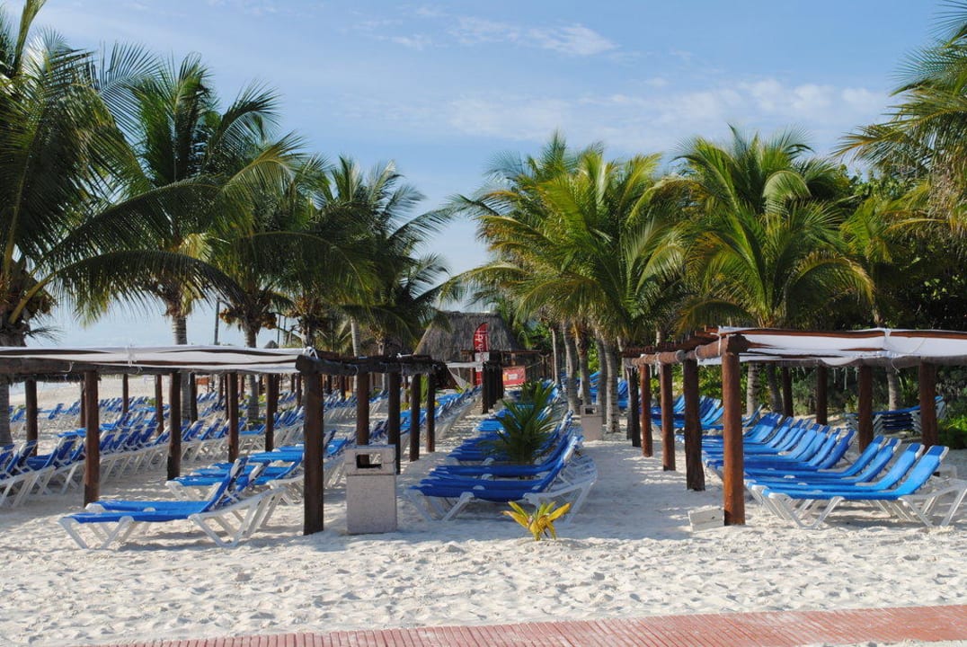 Liegen am Strand Catalonia Playa Maroma