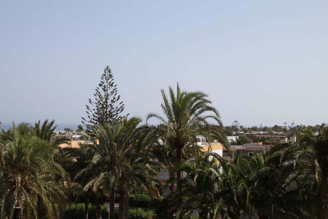 Blick vom Zimmer in Richtung Meer Hotel Riu Palace Palmeras