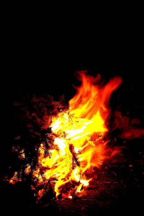 Lagerfeuerabend mit Glühwein Ferienheim Foischinghof