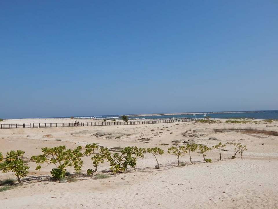 Steg/Weg zum Animationsstrand Wyndham Garden Salalah Mirbat