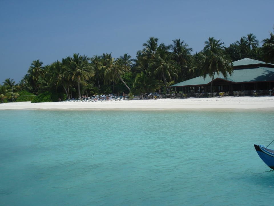 Strand bei Ankunft Meeru Maldives Resort Island