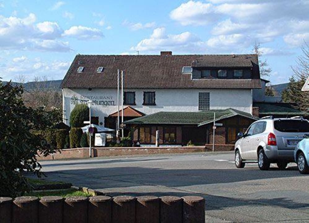 Das Hotel liegt an einer ruhigen Nebenstrasse Odenwaldhotel Nibelungen