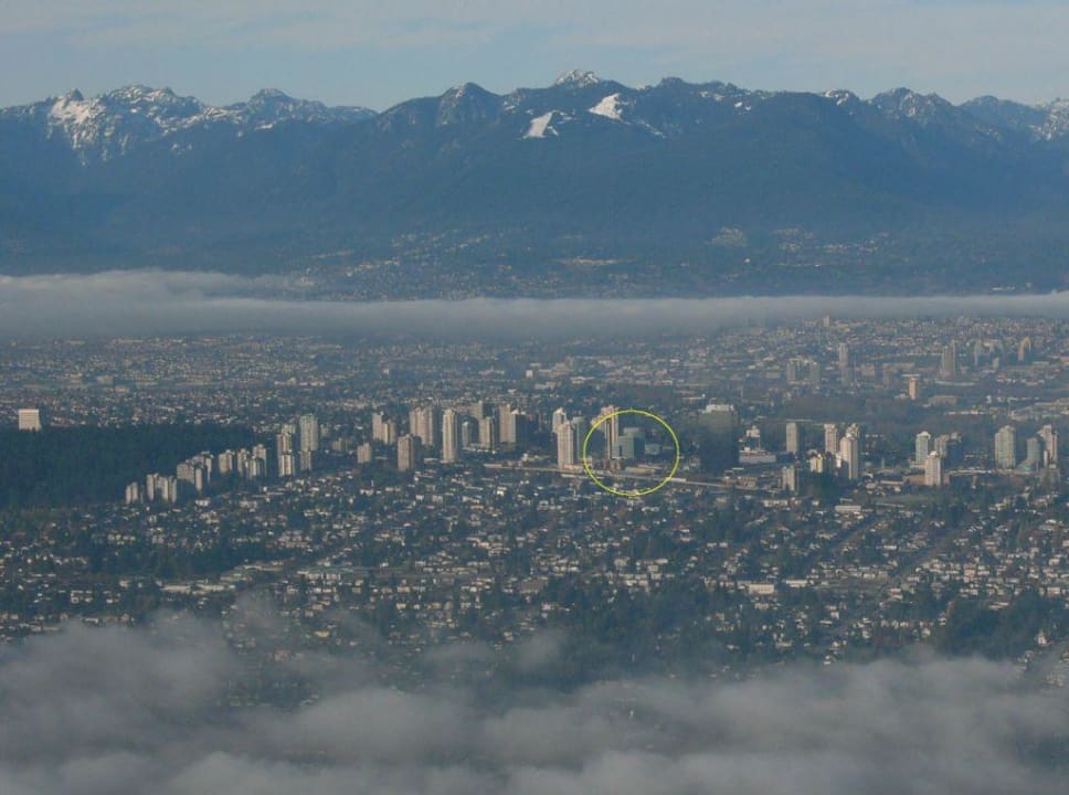 Luftaufnahme Metrotown Hilton Vancouver Metrotown