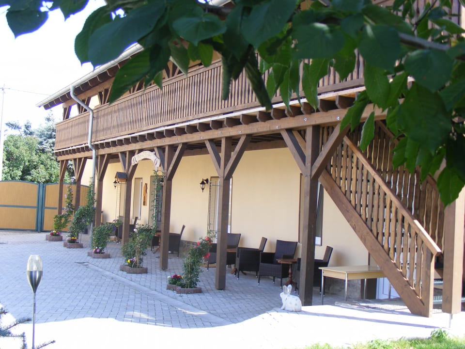 Außenansicht Pension Pferdehof Steubeln
