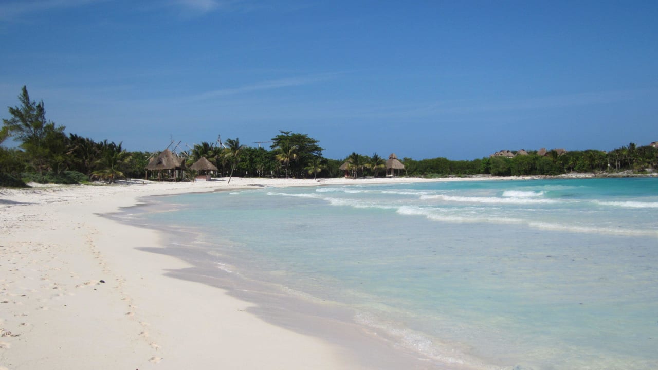 Strand in unmittelbarer Nähe zum Hotel Catalonia Royal Tulum Beach & Spa Resort - Adults only