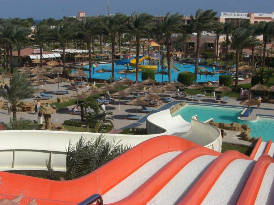 Blick von der Rutsche Beach Albatros Resort