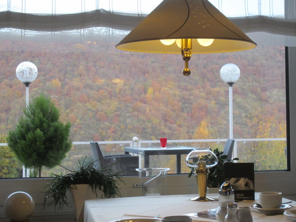 Blick vom Frühstückstisch Hotel Hegenbarth´s