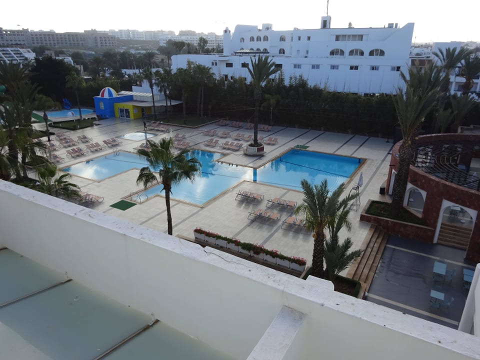 Pool vom Zimmer aus Atlas Amadil Beach Hotel