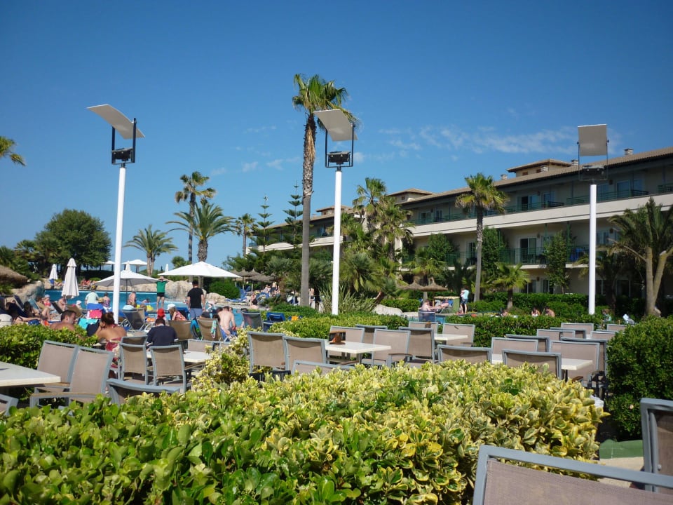 Pool anlage von der Bar aus allsun Hotel Eden Playa