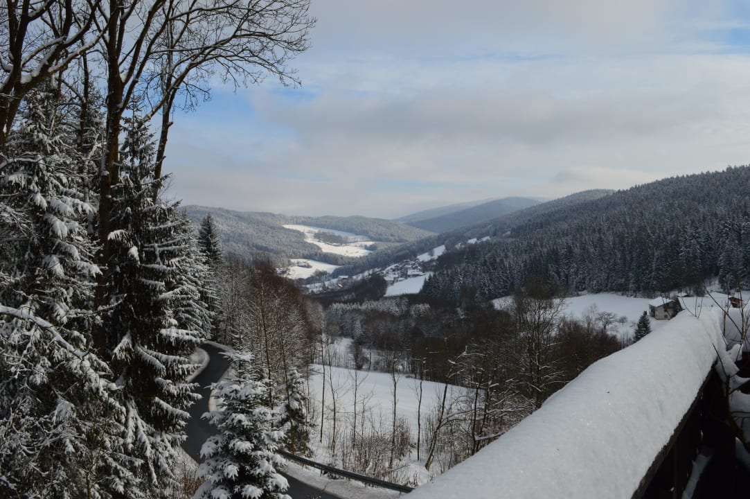 Blick vom Balkon Hotel Waldschlößl