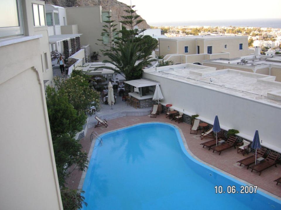 Aussicht vom Balkon Hotel Antinea