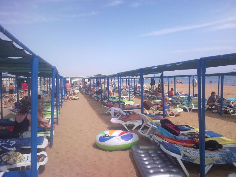 Der eigene Hotelstrand Club Sidelya Hotel