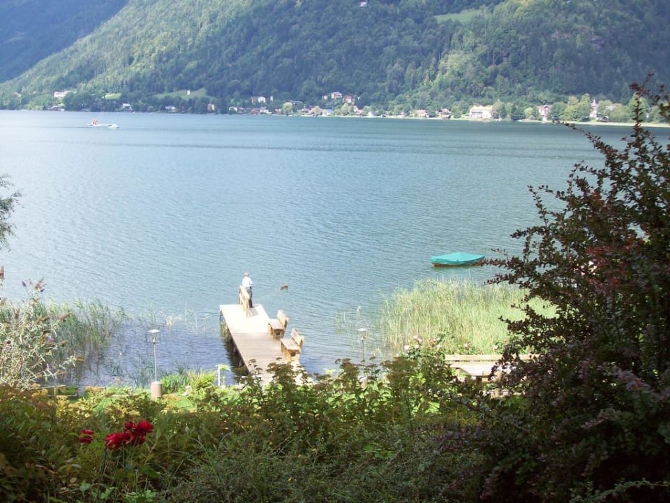 Blick von der Terrasse Appartementhaus Karantanien