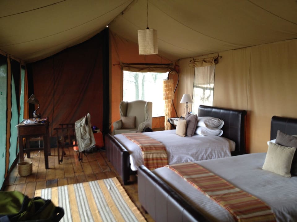 Tent inside Lemala Ewanjan Serengeti Camp