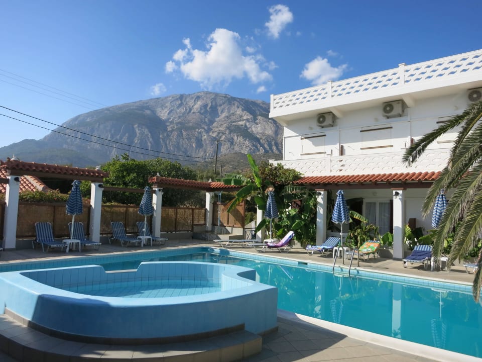 Traumaussicht vom Pool Votsalakia Beach