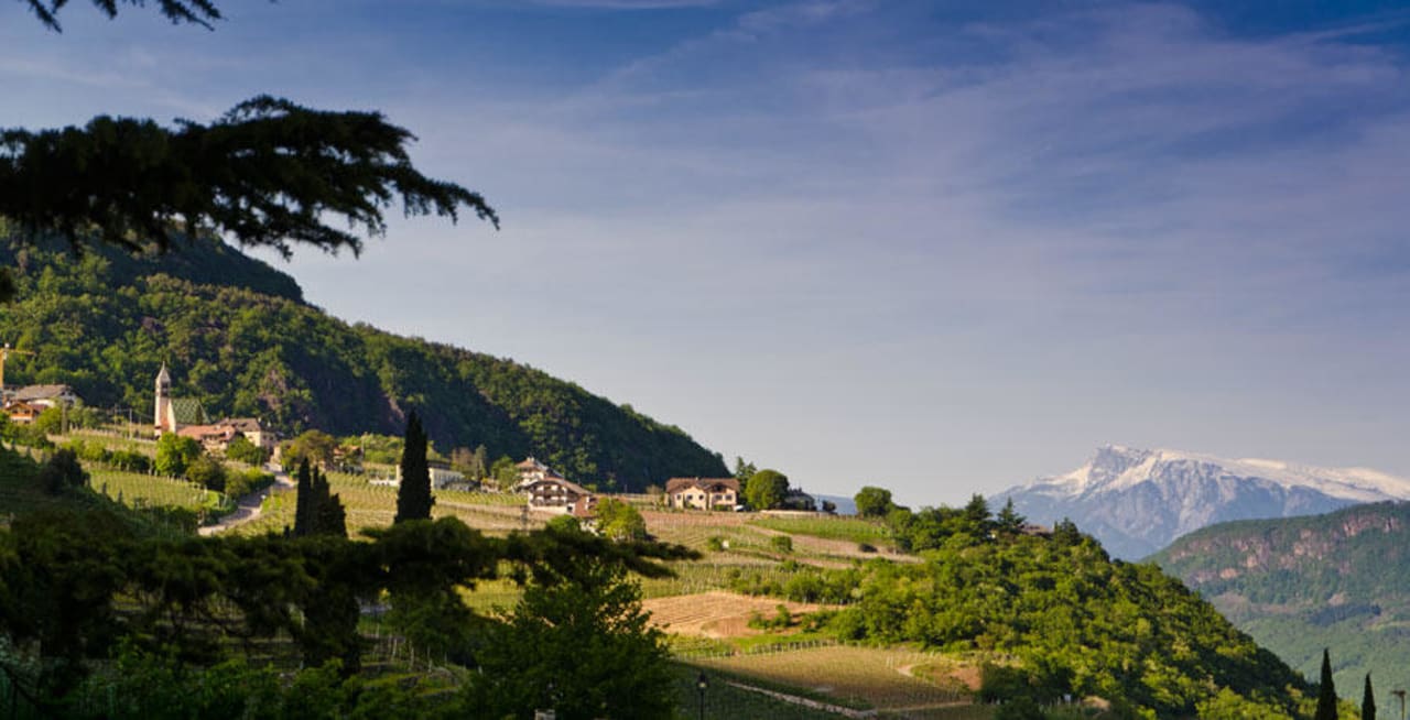 Blick zum Rittner Horn Mandlhof