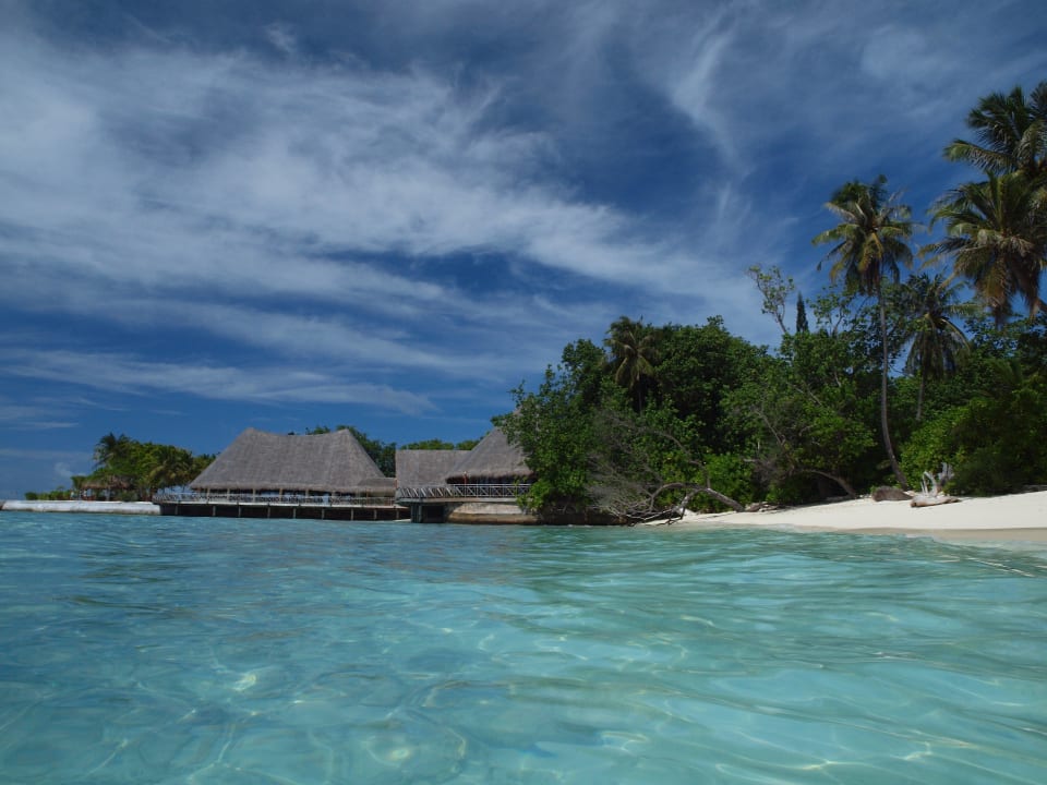 Blick vom Strand Bandos Maldives