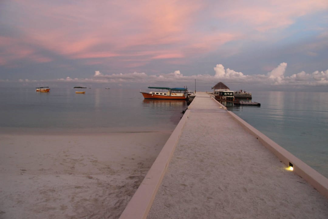 Steg Abendstimmung Summer Island Maldives