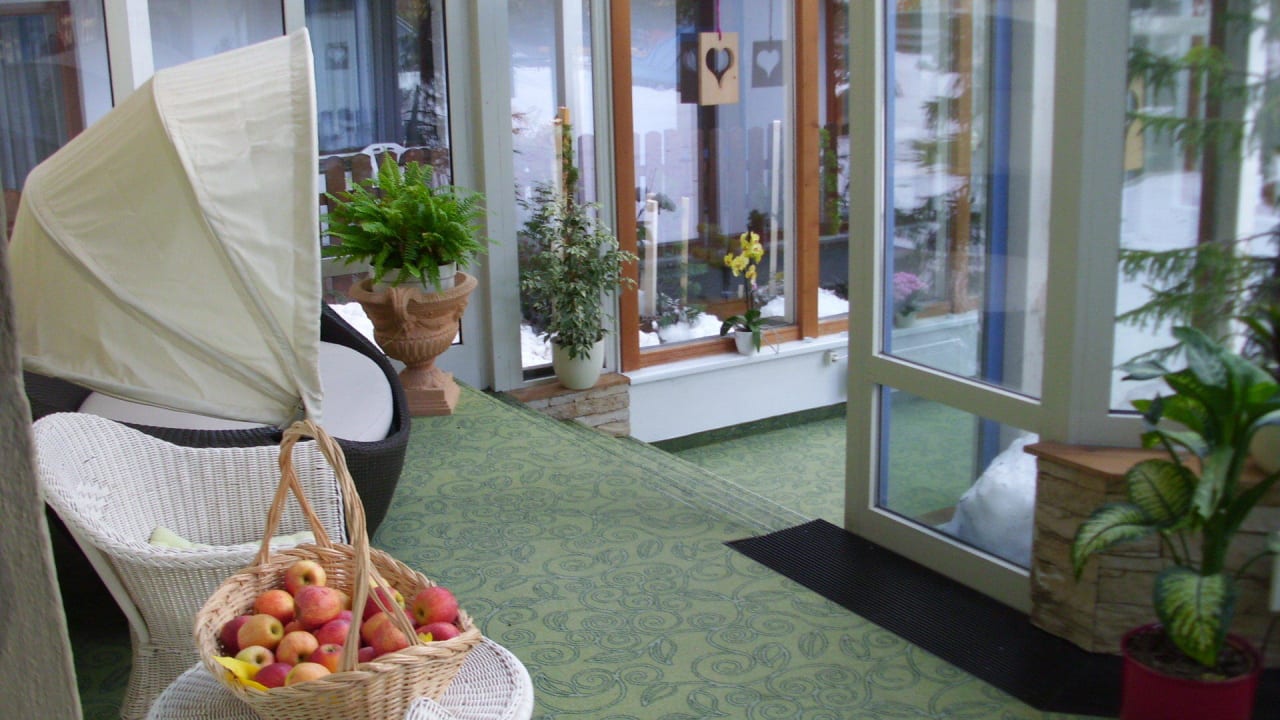 Der schöne Wintergarten zum Wellnesshaus Familienhotel Hinteregger